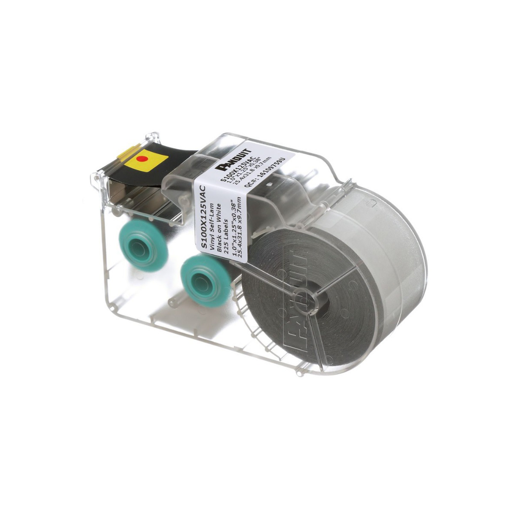 Casete De 225 Etiquetas Autolaminadas De 25.4 X 31.8 Mm Para Cables De 3 A 7.1 Mm De Diámetro Área De Impresión Color Blanco - SILYMX