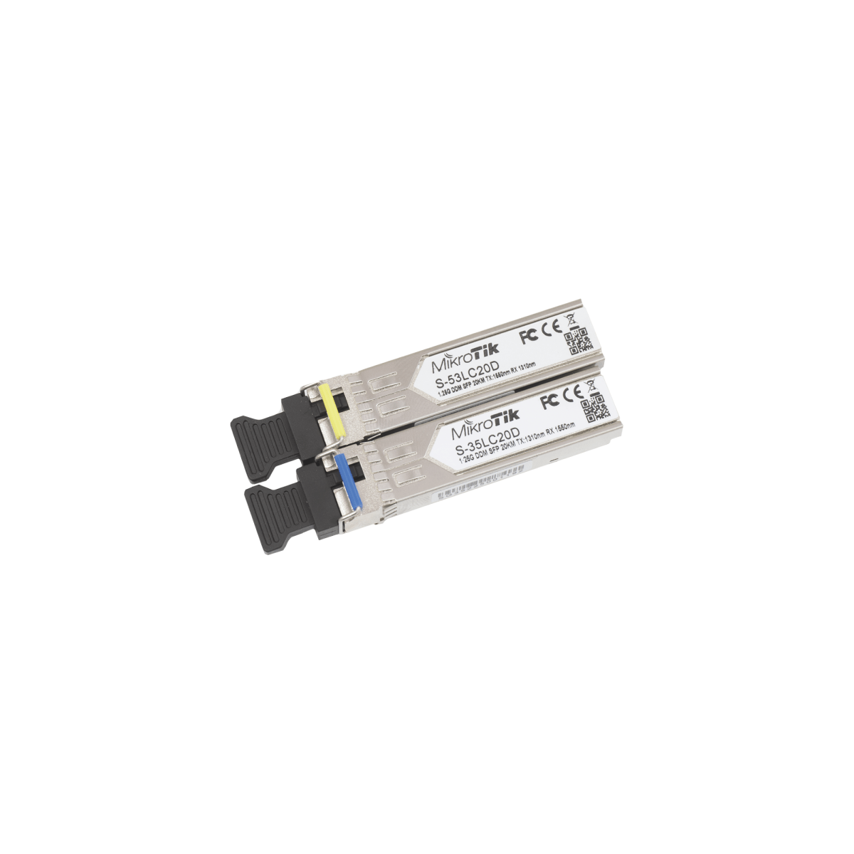 Transceptores MiniGbic SFP 1.25G LC WDM para fibra Mono Modo 20 Kms - SILYMX