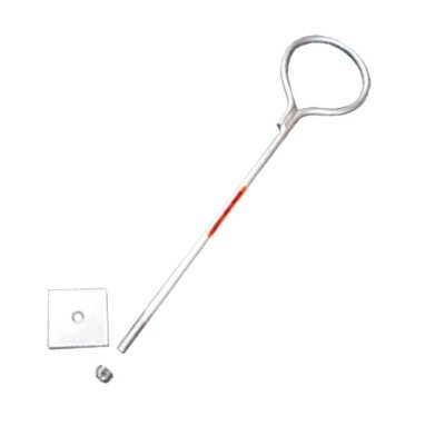 Ancla Con Aro, Largo: 40 Cm. De 1/2" De Espesor Para Losa O Pared. Galvanizado Por Inmersión. SAP-01-SG - SILYMX