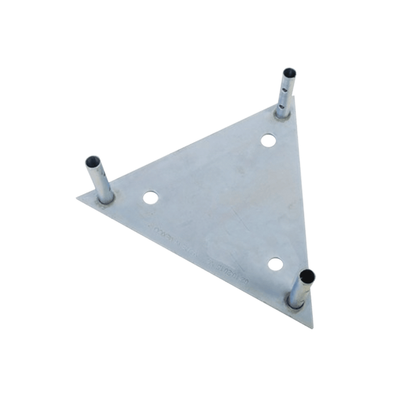 Base para Tramo STZ60G con Placa 1/2", Niple de 3/4", Galvanizado por Inmersión en Caliente SBA60G - SILYMX