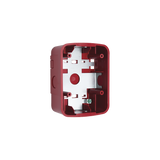 Caja de Montaje en Pared para Bocina y Bocina con Lampara Estroboscopica y para montaje en Techo de Bocinas, Color Rojo - SILYMX