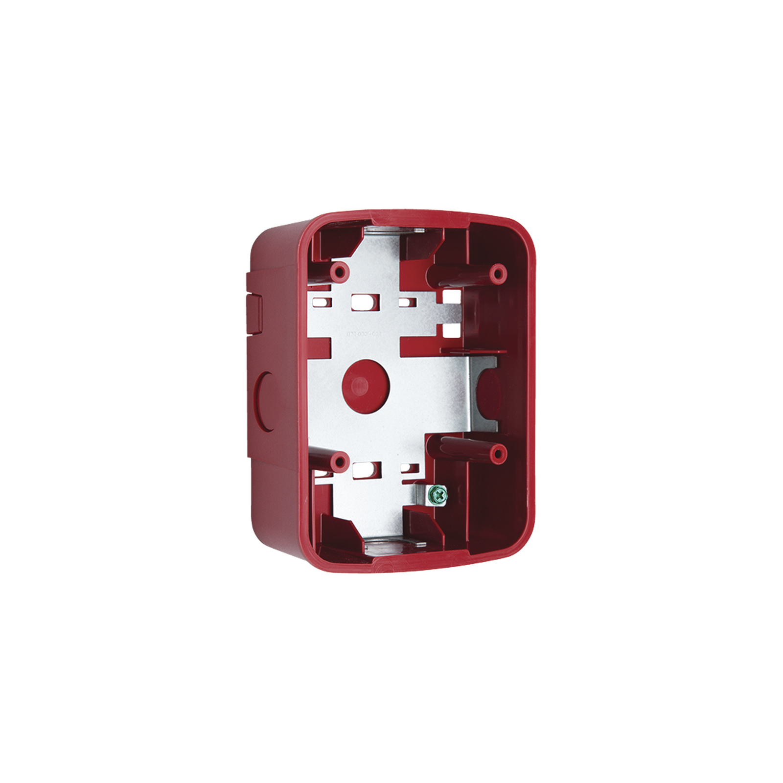 Caja de Montaje en Pared para Bocina y Bocina con Lampara Estroboscopica y para montaje en Techo de Bocinas, Color Rojo - SILYMX
