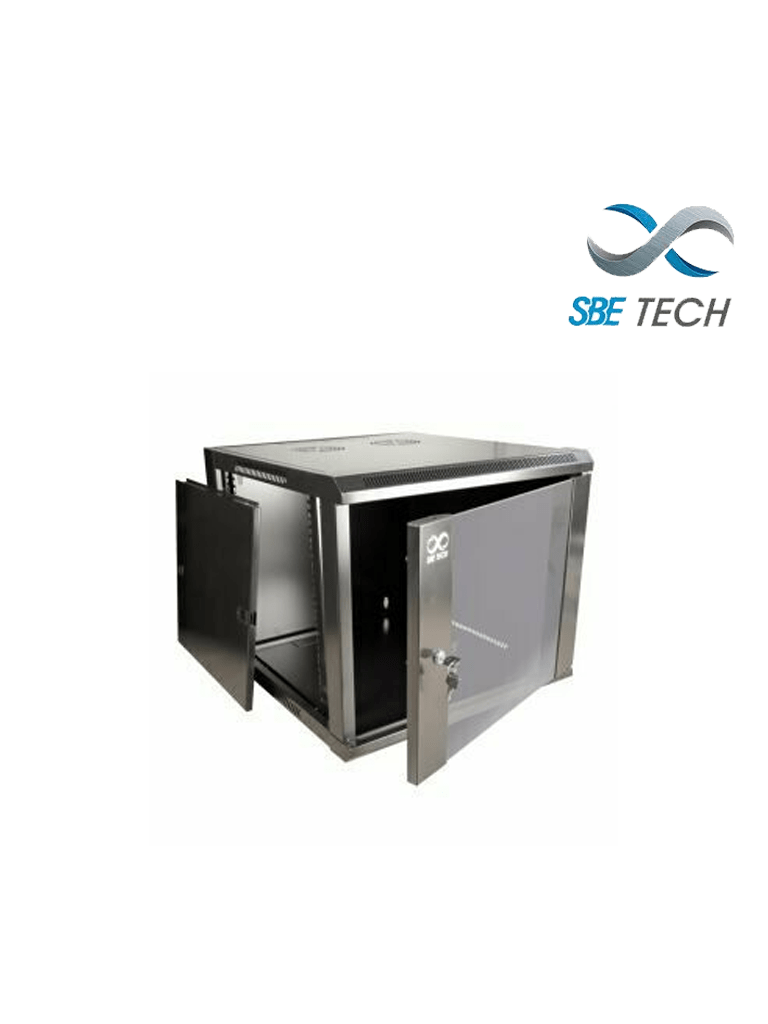 Gabinete de pared Sbetech 12ur X 60cm De Fondo 3 Cuerpos SBE-GNLPAR12UR3C - SILYMX