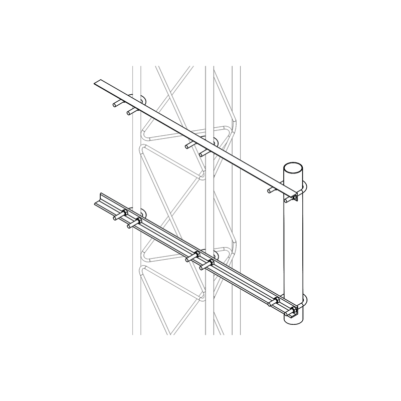 Brazo Lateral Liviano Para Tramo Stz30G Galvanizado Por Inmersión En Caliente. S-BRA-LI-30G - SILYMX