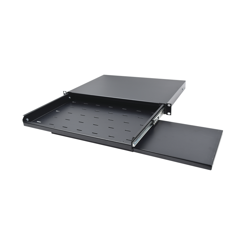 Charola Abatible para Teclado y Ratón con Rack de 19", 1UR. - SILYMX