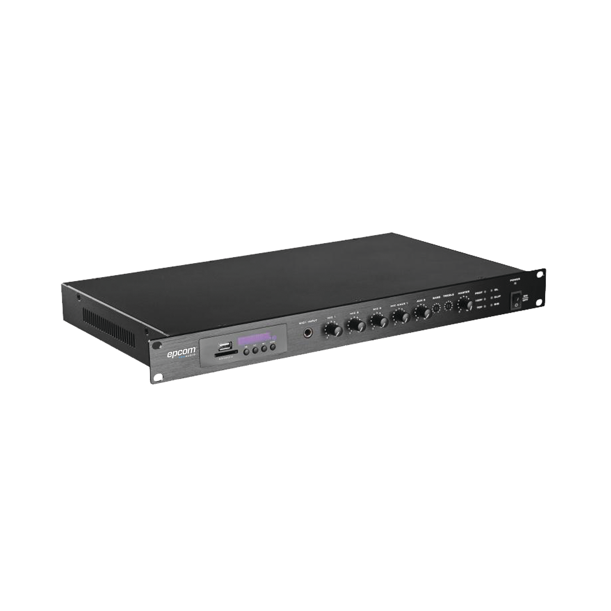 Amplificador Mezclador | 120W RMS | Sistema 100V y Baja Impedancia | MP3 | Tuner | Bluetooth | Música ambiental y Voceo - SILYMX