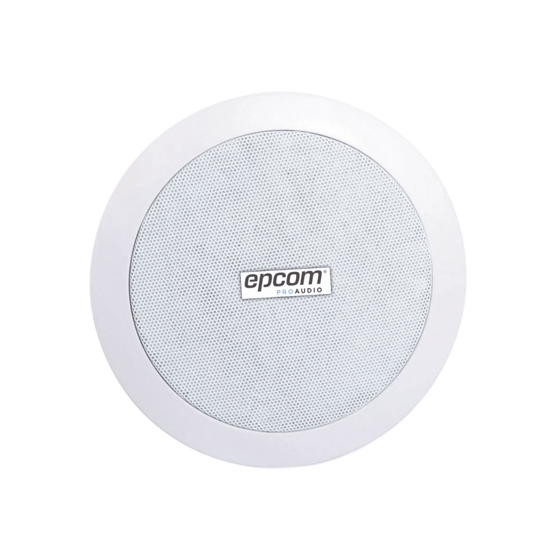 Bocina Plafon EPCOM Altavoz Coaxial 5"+1.5" Montaje en Techo 3.75 - 30w 70/100v 8 ohms Material ABS Rejilla Metálica SF-206P - SILYMX