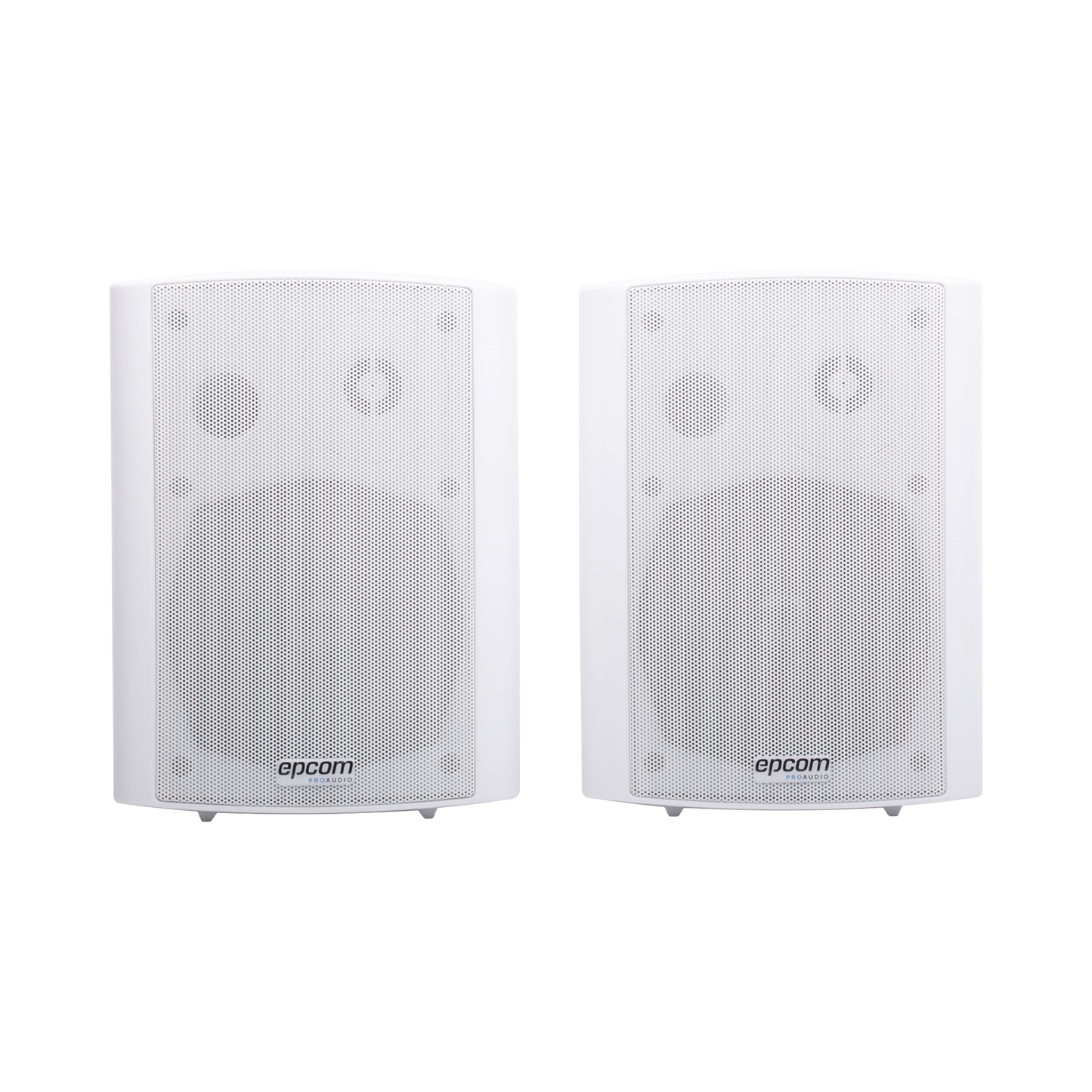 Altavoces de Montaje en Pared Activo 5"+1.5"/ RMS 20W@8ohms y Pasivo 20W/ Material ABS/ Reja Metálica/ Bracket de Metal/ Color Blanco - SILYMX