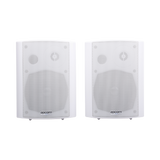 Altavoces de Montaje en Pared Activo 5"+1.5"/ RMS 20W@8ohms y Pasivo 20W/ Material ABS/ Reja Metálica/ Bracket de Metal/ Color Blanco - SILYMX