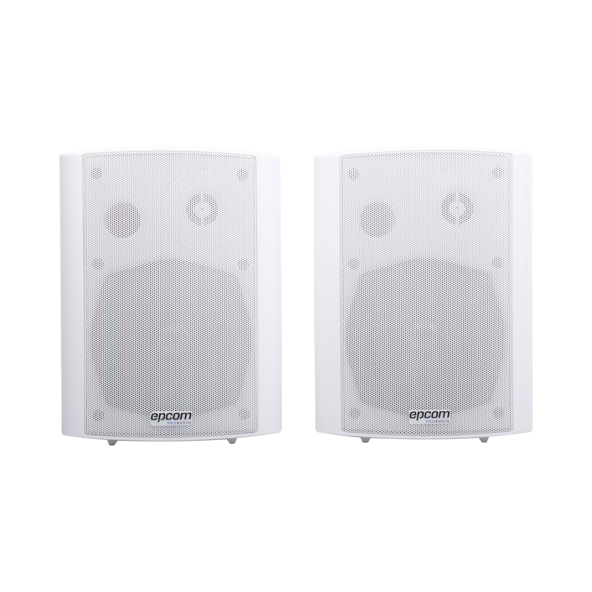 Altavoces de Montaje en Pared Activo 5"+1.5"/ RMS 20W@8ohms y Pasivo 20W/ Material ABS/ Reja Metálica/ Bracket de Metal/ Color Blanco - SILYMX