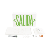 Letrero LED de SALIDA Universal con alto brillo uso en pared, lateral o techo Batería de Respaldo Incluida - SILYMX