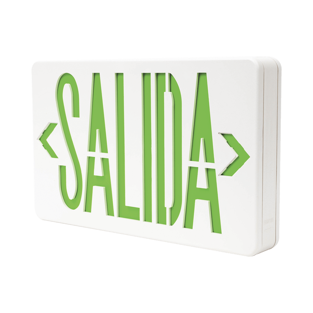 Letrero LED de SALIDA Universal con alto brillo uso en pared, lateral o techo Batería de Respaldo Incluida - SILYMX