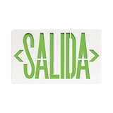 Letrero LED de SALIDA Universal con alto brillo uso en pared, lateral o techo Batería de Respaldo Incluida - SILYMX