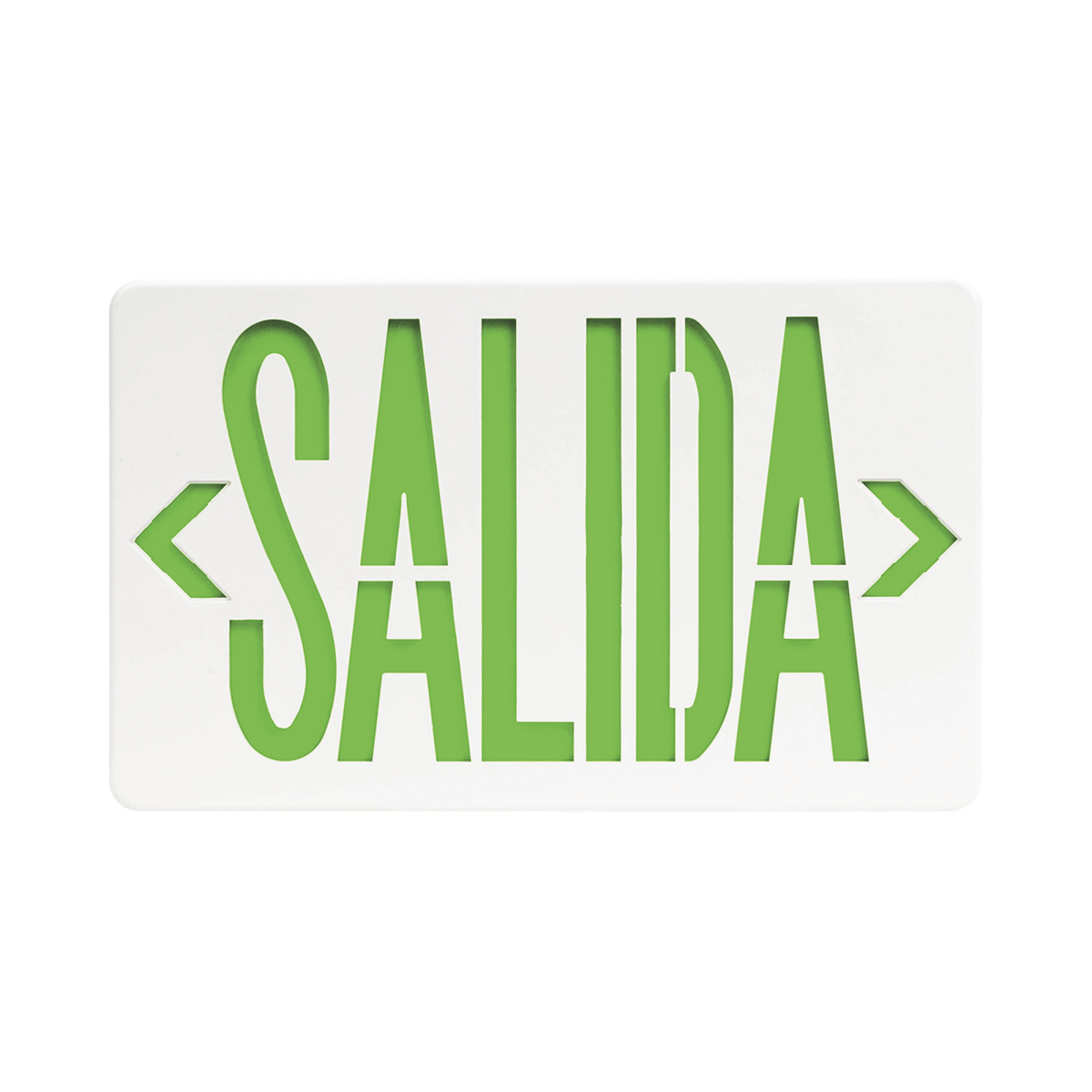 Letrero LED de SALIDA Universal con alto brillo uso en pared, lateral o techo Batería de Respaldo Incluida - SILYMX