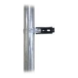 Aislador de paso o esquina con abrazadera incluida de 33-38mm para uso en tubería de malla ciclónica. - SILYMX