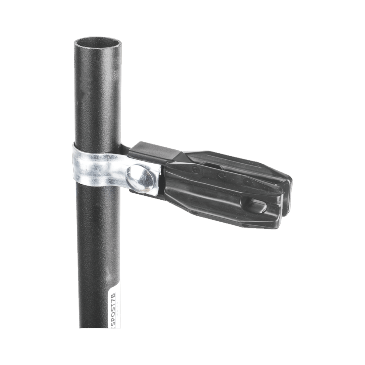 Aislador de paso o esquina con abrazadera incluida de 1 Pulgada para uso en tubería de malla ciclónica. - SILYMX