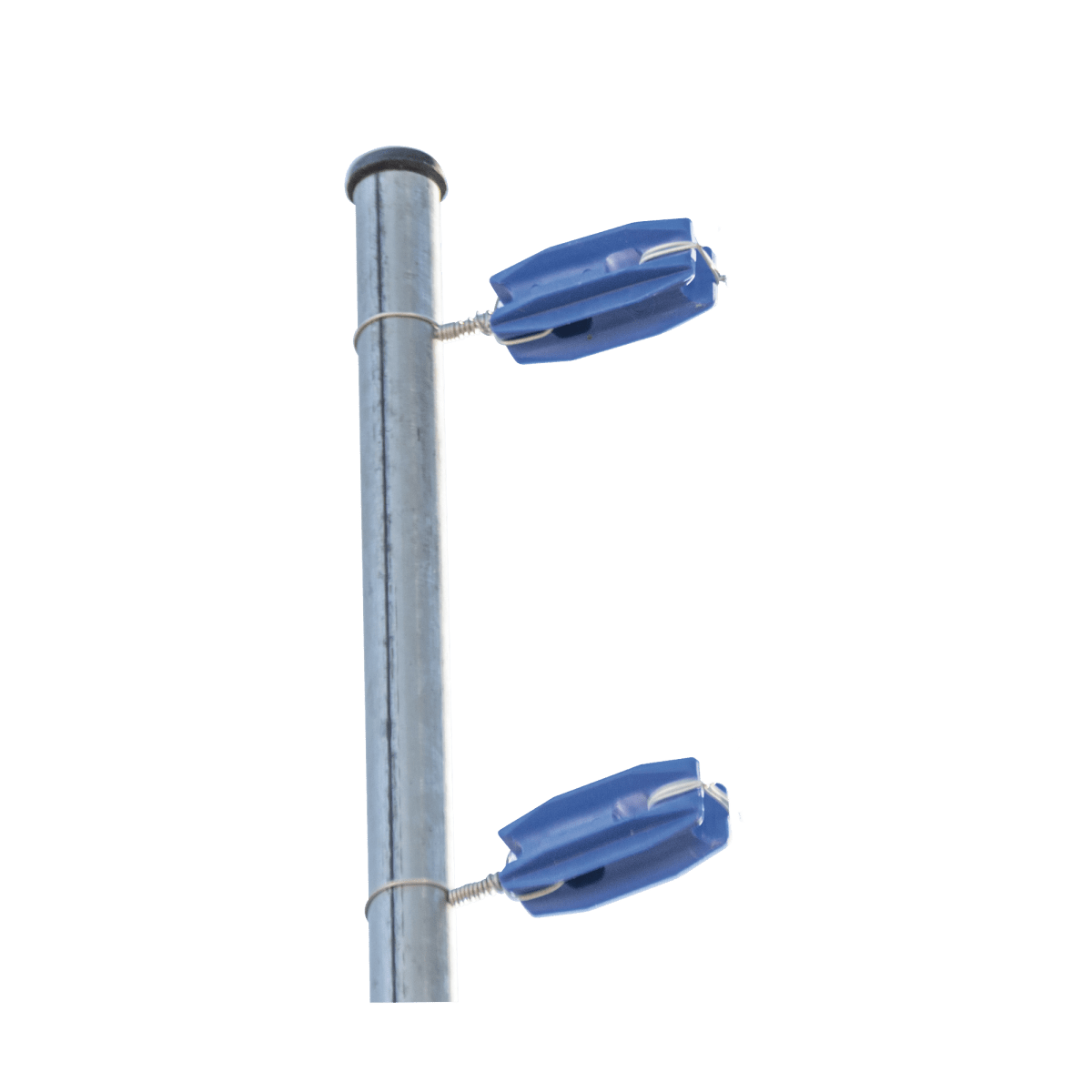 Aislador de color Azul para postes de esquina de alta Resistencia con Anti UV de uso en cercos eléctricos - SILYMX