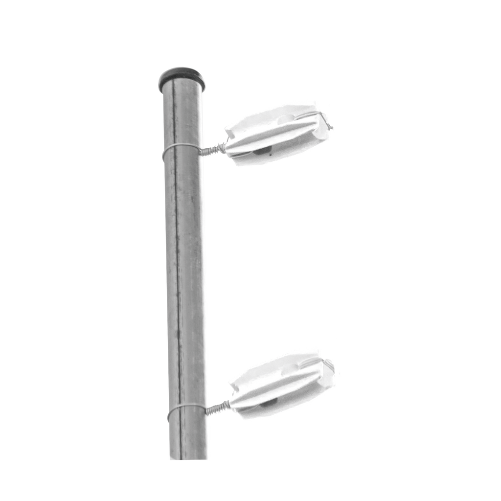 Aislador Blanco para postes de esquina de alta Resistencia con Anti UV de uso en cercos eléctricos - SILYMX