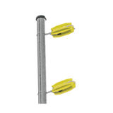 Aislador de color Amarillo para postes de esquina de alta Resistencia con Anti UV de uso en cercos eléctricos - SILYMX