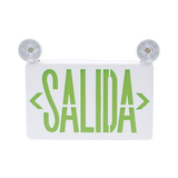 Letrero LED de SALIDA con Luz de Emergencia Montaje Universal (pared, lateral o Techo) Batería de Respaldo Incluida SFKDC860 - SILYMX