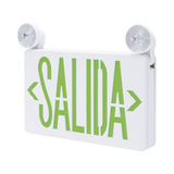 Letrero LED de SALIDA con Luz de Emergencia Montaje Universal (pared, lateral o Techo) Batería de Respaldo Incluida SFKDC860 - SILYMX