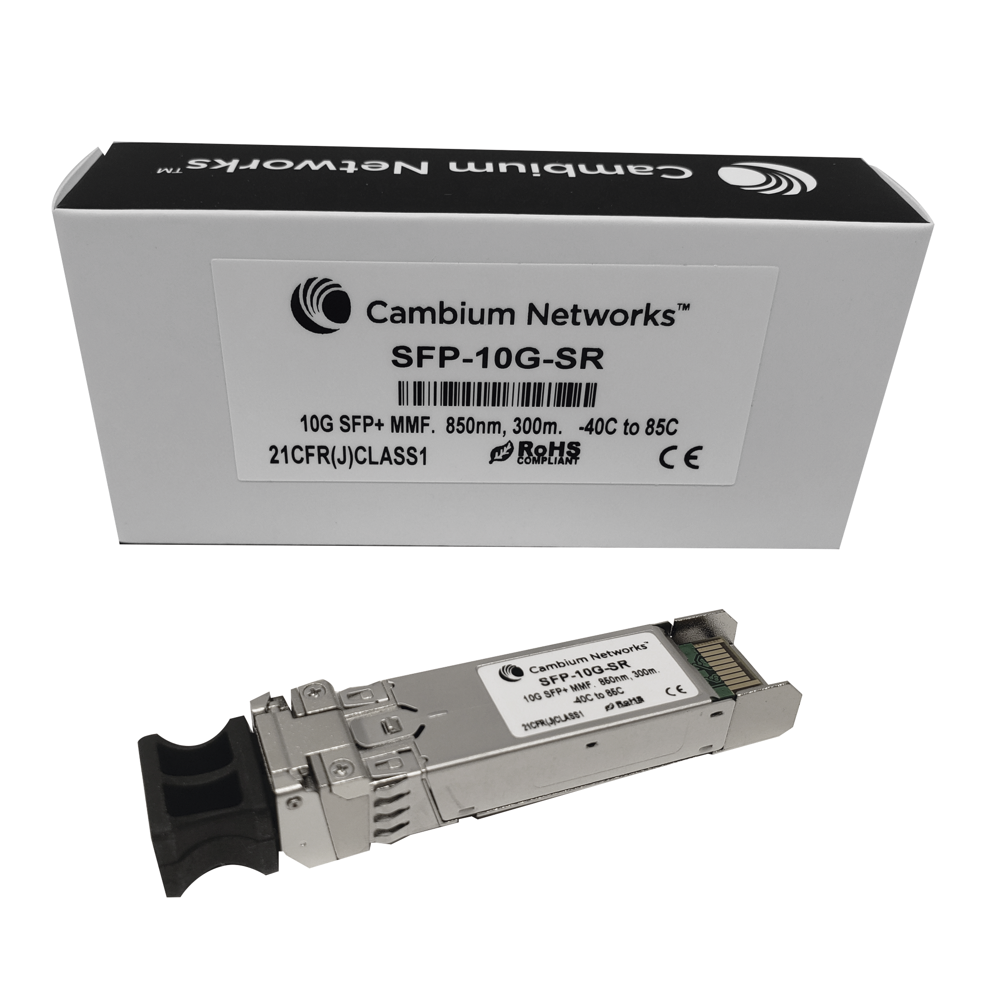Transceptor MiniGbic SFP+ 10 Gbps Multimodo, distancia hasta 300m, conector LC - SILYMX
