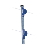 Aislador de Paso colo Azul reforzado para cercos eléctricos, resistente al clima extremoso - SILYMX