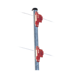 Aislador de Paso color Rojo reforzado para cercos eléctricos, resistente al clima extremoso - SILYMX