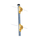 Aislador de Paso color Amarillo reforzado para cercos eléctricos, resistente al clima extremoso - SILYMX