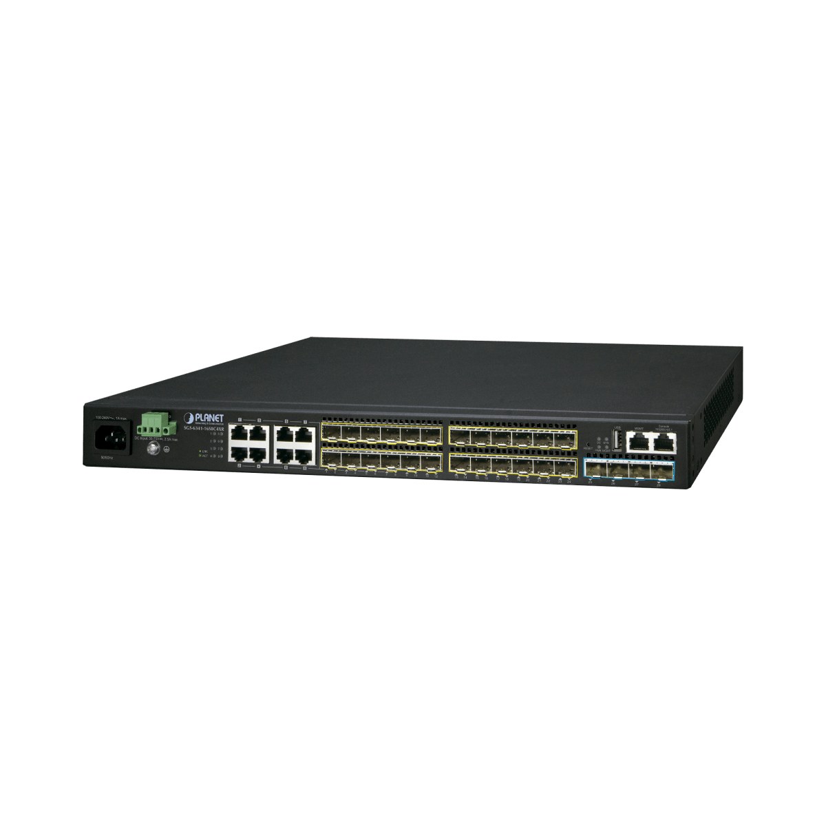 Switch Administrable L3 16-Puertos 100/1000X SFP, 8-Puertos Gigabit TP/SFP, 4-Puertos 10G SFP+ Stackable - SILYMX