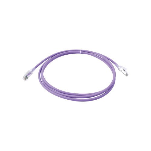 Patch Cord SIEMON Z-MAX Cat6A S/FTP CM/LS0H 7ft 2.1 Metros Color Violeta Versión Bulk ZM6A-S07-08B - SILYMX