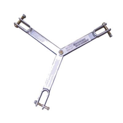 Brida para sujeción de retenida compatible con tramos STZ90G, Galvanizado por Inmersión en Caliente. - SILYMX