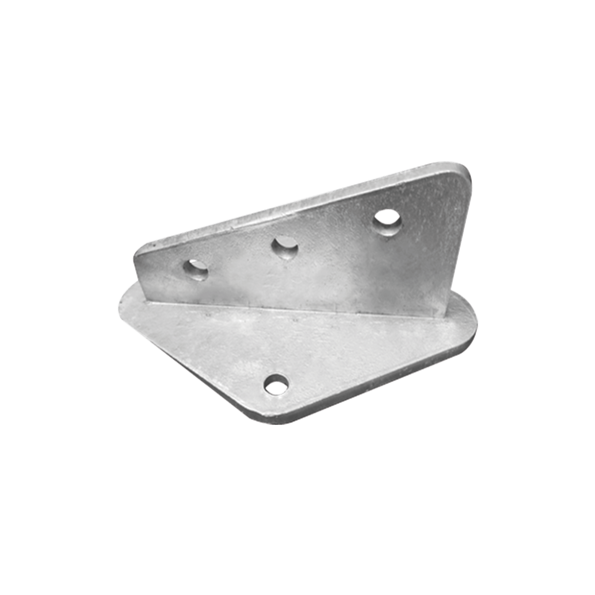 Ancla Aleta De 3 Orificios Con 2 Puntos De Fijación. Uso En Fijación De Mástiles. Galvanizado Por Inmersión En Caliente. SLM-ANG-2G - SILYMX