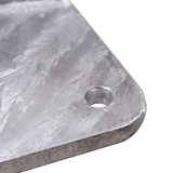 Base Para Mástil Hasta 2" Con Opresores, Base De 30 X 30 Cm Y Tubo De 50 Cm Ced. 30. Galv. Inmersión. SLM-BA-7G - SILYMX