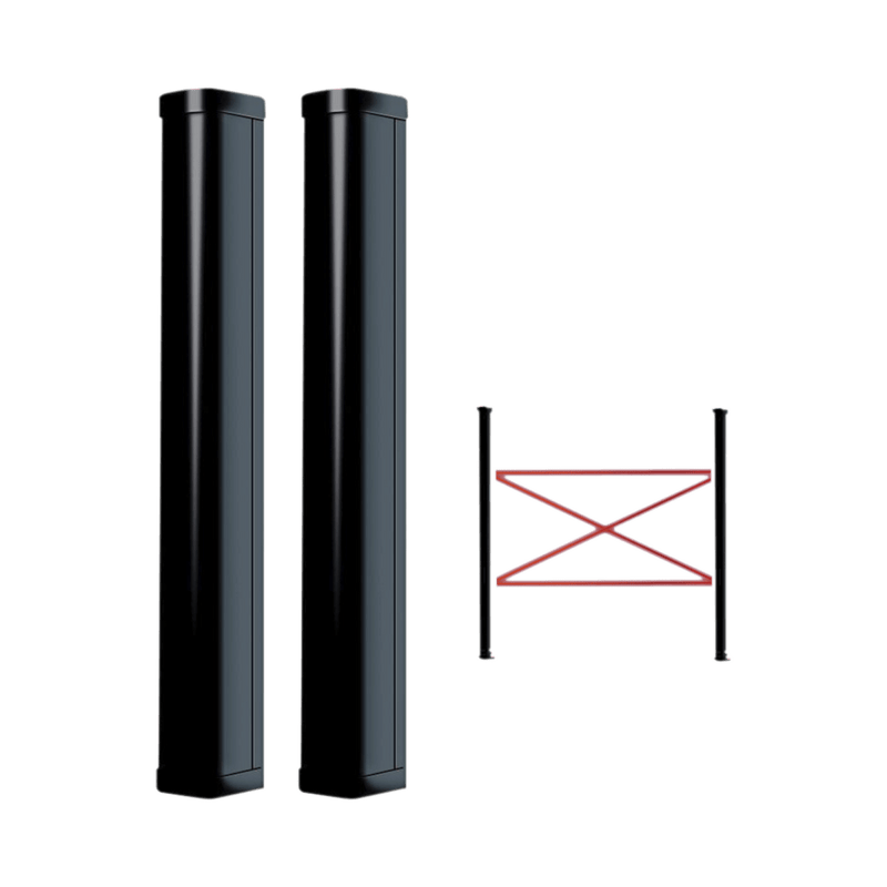 Detector Fotoeléctrico Tipo Cortina para Detección Perimetral / Trabaja con baterías / Cobertura de 100 metros en exterior / Alimentación a 110/220VAC - SILYMX