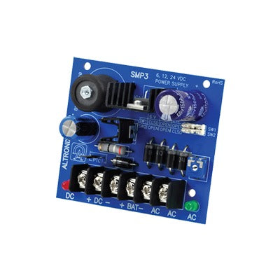 Fuente Tipo tarjeta de 1 salida seleccionable en 6,12 Y 24Vcd @ 2.5 A con capacidad de respaldo, requiere transformador de entrada - SILYMX