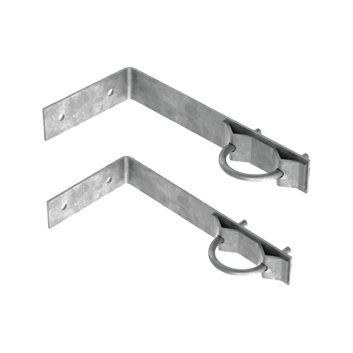 Juego de 2 Herrajes de Pared para Sujeción de Mástil (1-1/4" a 2") - SILYMX