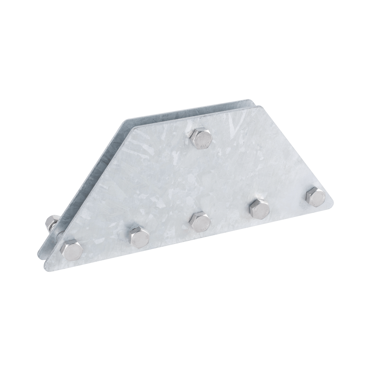 Placas Igualadoras Con Tornillería Y Separadores, Para 6 Retenidas. Galvanizado En Inmersión. SP202050G6R - SILYMX