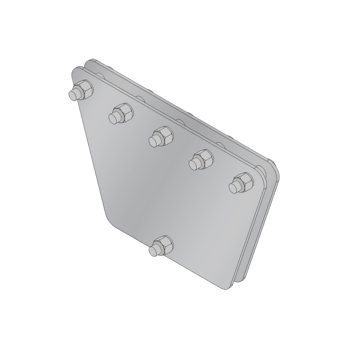 Placas Igualadoras Con Tornillería Y Separadores, Para 5 Retenidas. Galvanizado En Inmersión (30X30X50 Cm). SP-303050-G - SILYMX