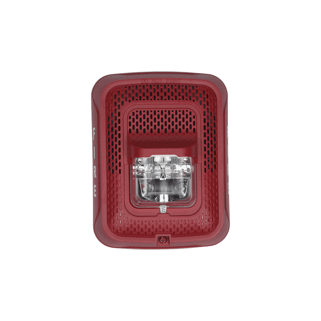 Bocina con Lámpara Estroboscópica, Montaje en Pared, Color Rojo, Nuevo Diseño Moderno y Elegante y Menor Consumo de Corriente - SILYMX