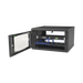 Gabinete Para Montaje En Pared, Puerta De Cristal Templado, Cuerpo Fijo Con Rack 19" De 6 Unidades. - SILYMX