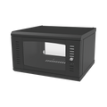 Gabinete Para Montaje En Pared, Puerta De Cristal Templado, Cuerpo Fijo Con Rack 19" De 6 Unidades.