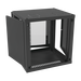 Gabinete para Montaje en Pared Cuerpo Fijo, con 12 Unidades de Rack, de 19in, Puerta de Cristal Templado, Fabricado en Acero - SILYMX