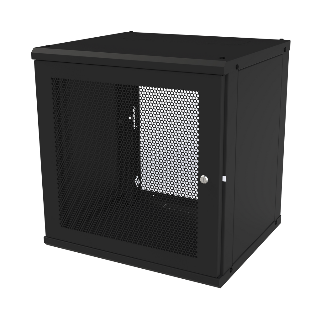 Gabinete de Pared Fijo, Puerta Perforada, Rack 19in, de 12 Unidades de Rack - SILYMX