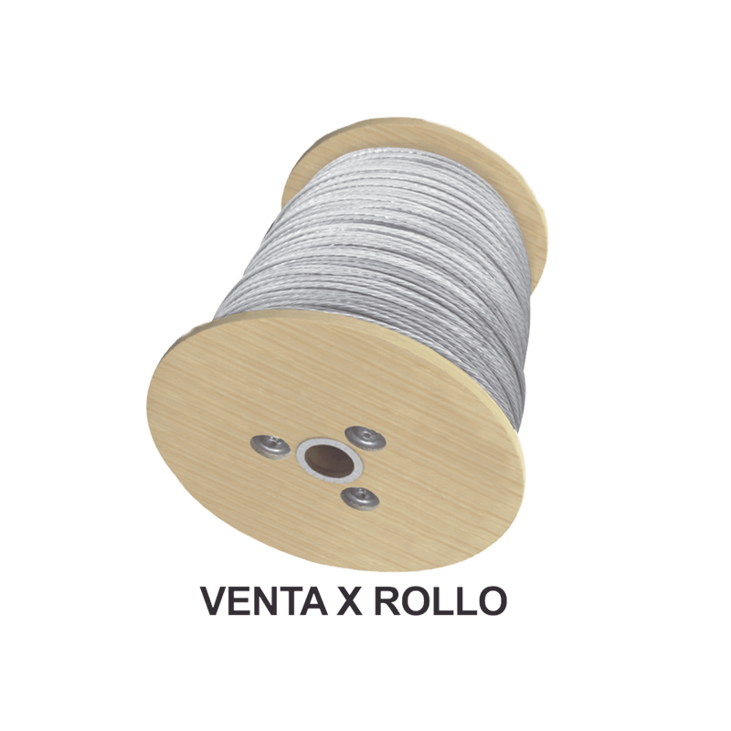 Cable de Retenida de 1/4", Resistencia 2154 Kg, 7 hilos (Carrete de 1500 metros). - SILYMX