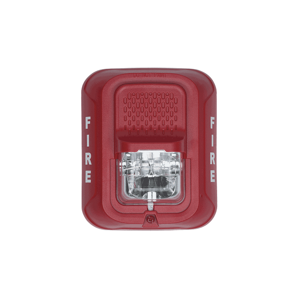 Lámpara Estroboscópica SYSTEM SENSOR para Montaje en Pared Color Rojo Nivel de Candelas Seleccionable Menor Consumo de Corriente SR-L