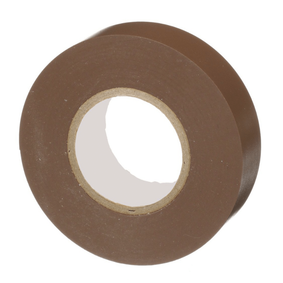 Cinta Eléctrica para Aislar, de PVC, Uso General, Grosor de 0.18mm (7 mil), Ancho de 19mm, y 20.12m de Largo, Color Café - SILYMX