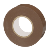 Cinta Eléctrica para Aislar, de PVC, Uso General, Grosor de 0.18mm (7 mil), Ancho de 19mm, y 20.12m de Largo, Color Café - SILYMX
