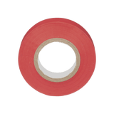 Cinta Eléctrica para Aislar, de PVC, Uso General, Grosor de 0.18mm (7 mil), Ancho de 19mm, y 20.12m de Largo, Color Rojo - SILYMX