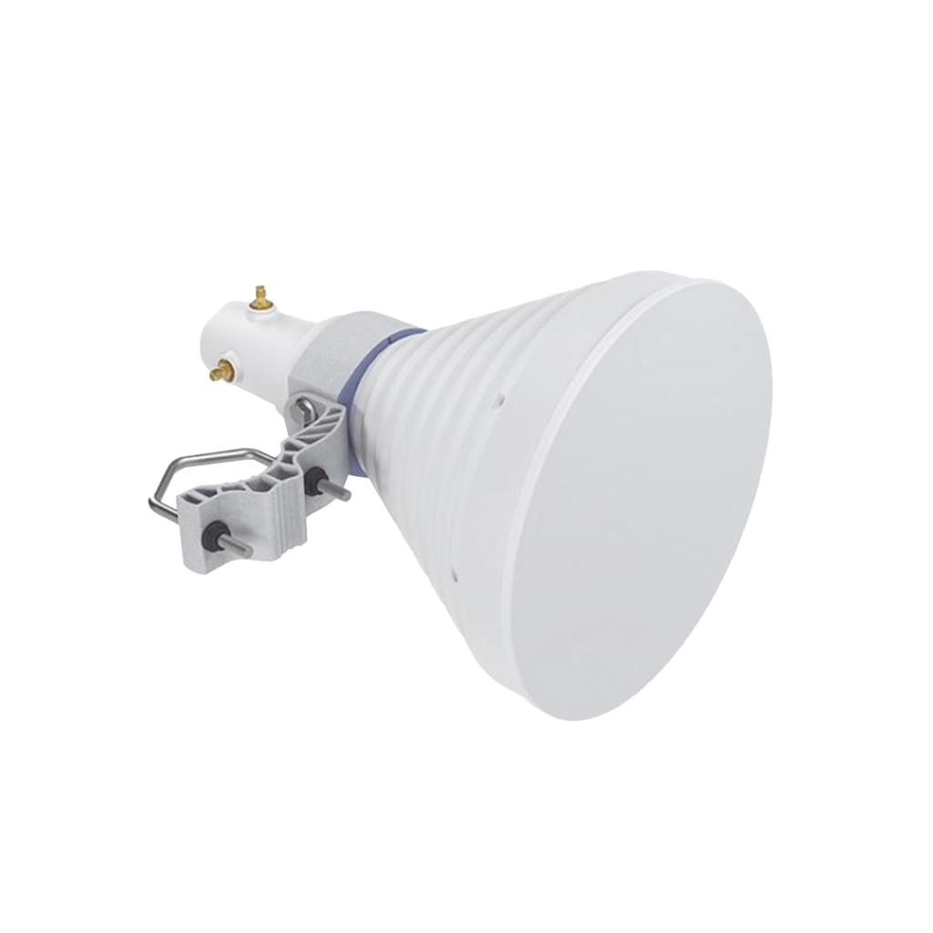 Antena Sectorial Simétrica Starter Horn de 30º, 5150 - 5950 MHz, ganancia de 18 dBi, conexión directa con radios IS-5AC, PS-5AC y IS-M5, conexión RP-SMA - SILYMX